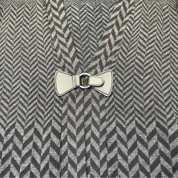 Soft Surroundings Herringbone West Saxon Duster Cardigan Wool Black Size 1X - Picture 7 of 10